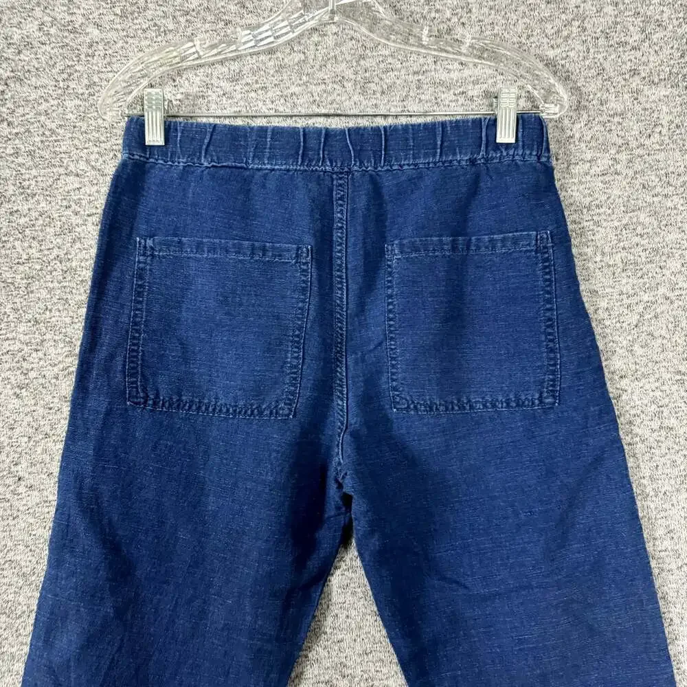 Banana Republic Women's Size XS Blue Linen Blend Pull On Slim Leg Pants
